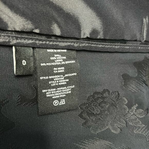 Theory Grinson Blazer Black Jacquard Size 0 OVERSIZED - Picture 9 of 14